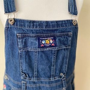 Winnie the Pooh vintage overalls w/ embroidery